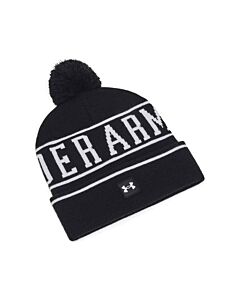 Under Armour UA Halftime Pom Beanie, Black
