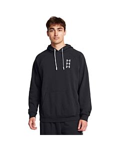 Under Armour Men's UA Rival Fleece Textured Hoodie, Black
