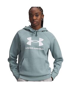 Under Armour Women's UA Rival Big Logo Hoodie, Serpentine