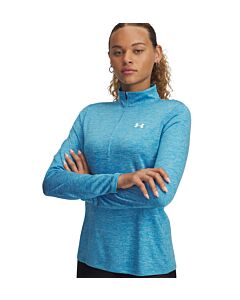 Under Armour Women's UA Tech Twist 1/2 Zip, Ether Blue