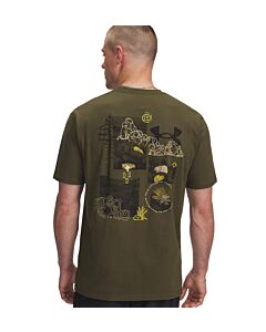 Under Armour Men's Treescape Short Sleeve, Exp Green