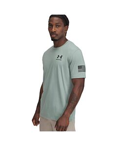 Under Armour Men' UA Freedom Flag T-Shirt, Silica Green