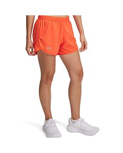 Under Armour Women's UA Fly-By 3" Shorts, Fire