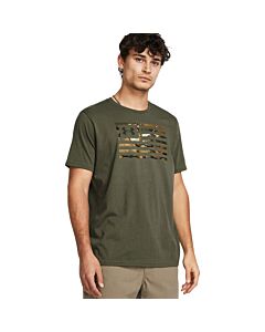 Under Armour Men's UA Freedom Flag Printed Tee, Marine Green