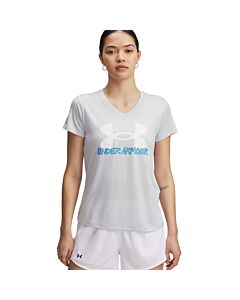 Under Armour Women's UA Tech Twist Marker Tee, Halo Gray