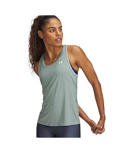 Under Armour Women's UA Tech Knockout Tank, Silica Green