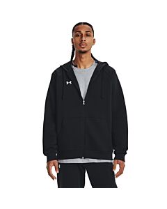 Under Armour Men's UA Rival Fleece Full Zip Hoodie, Black