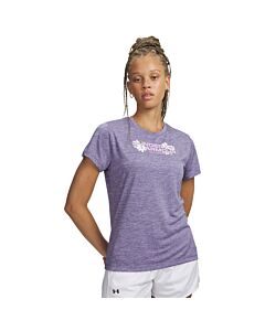 Under Armour Women's UA Tech Twist Graphic Tee, Purple Luxe