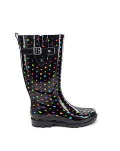 Western Chief Women's Ditsy Dot Tall Rubber Boots, Ditsy Dot