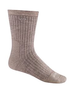 Wide Open Men's Solid Cushioned Micro Crew Socks, Rye
