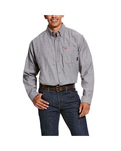 Ariat Men's Big & Tall FR Solid Twill Durastretch Work Shirt