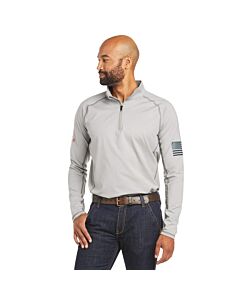 Ariat Men's FR Combat Stretch Patriot 1/4 Zip Long Sleeve Shirt