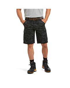 Ariat Men's DuraStretch Made Tough Cargo 11" Shorts - Black Camo