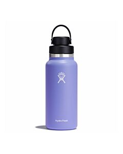 Hydro Flask 32oz Wide Mouth with Flex Chug Cap in the color lupine with a white Hydro Flask logo.