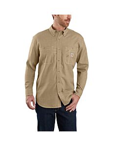 Carhartt Men's Flame Resistant Force Original Fit Lightweight Long-Sleeve Button-Up Shirt
