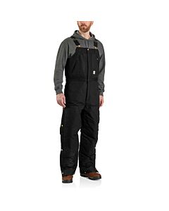Carhartt Men's Big Quilt-Lined Loose-Fit Firm-Duck Insulated Bib Overalls