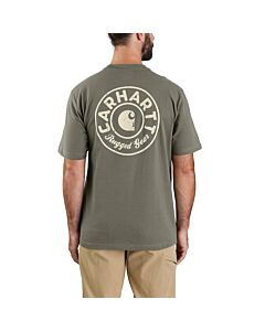 Carhartt Men's Loose Fit Built Graphic T-Shirt, color: Dusty Olive