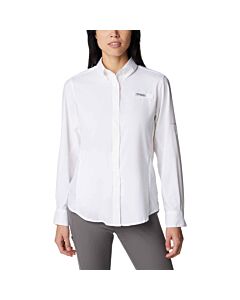 Columbia Women’s PFG Tamiami II Long Sleeve Shirt, color: white