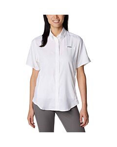 Columbia Women’s PFG Tamiami II Short Sleeve Shirt, color: white
