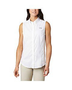 Columbia Women’s PFG Tamiami II Sleeveless Shirt, color: White