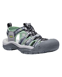 Keen Women's Newport H2 Sandal - Alloy/Prism, angled side view