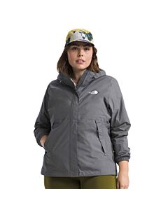 The North Face Plus Women's Antora Jacket, color: smoke pearl