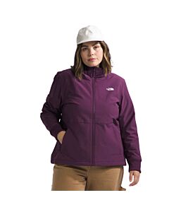 The North Face Womens Plus Shelbe Raschel Hooded Jacket, color: Black Currant