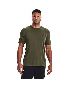 Under Armour Men's UA Sportstyle Left Chest Logo Short Sleeve Shirt, color: Marine Green