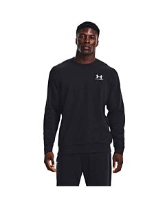 Under Armour Men's UA Essential Fleece Crew Sweatshirt, color: Black