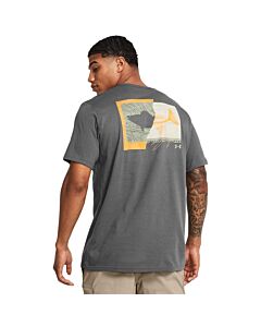 Under Armour Men's Walleye T-Shirt, color: Castlerock, back view