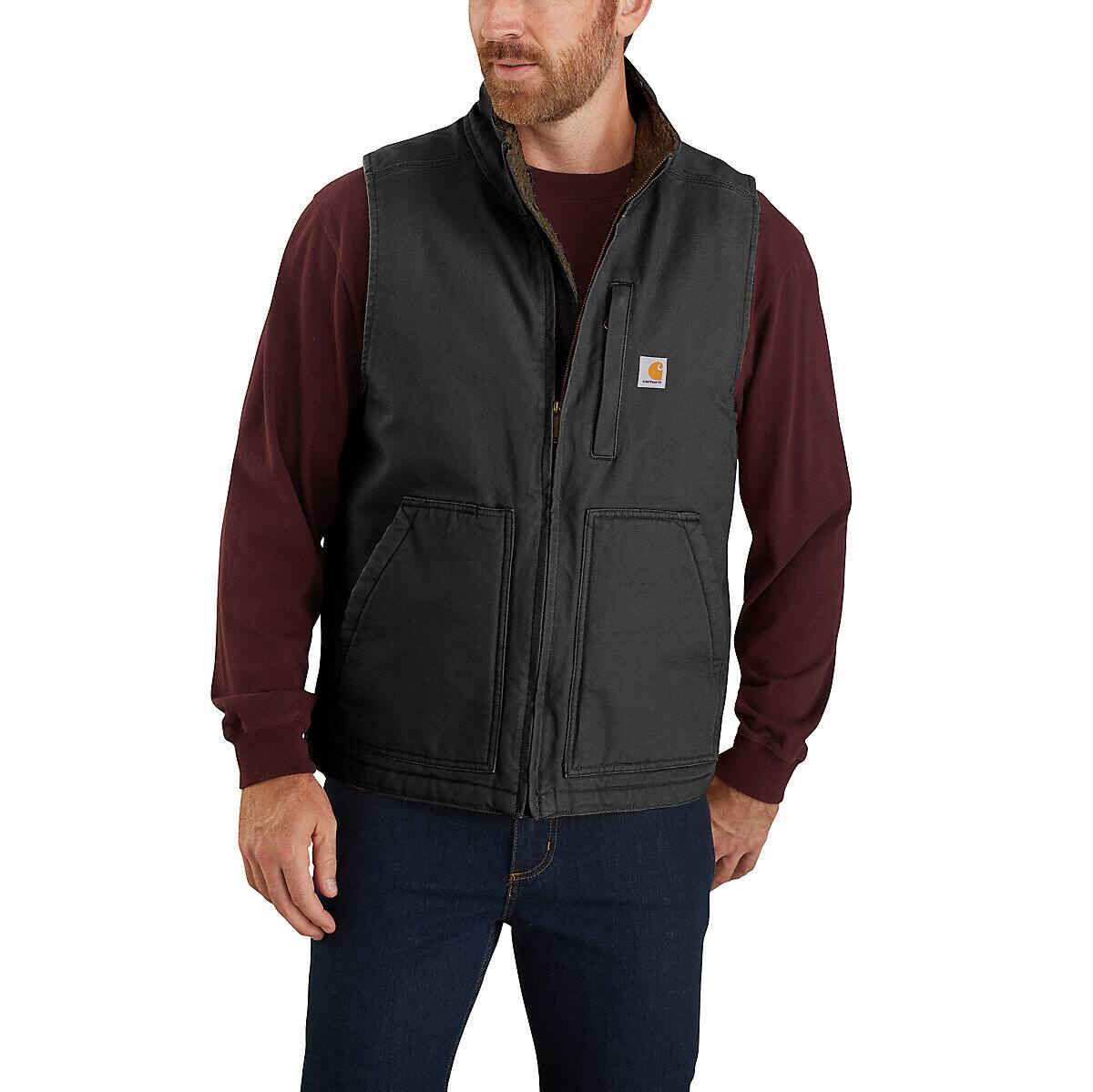 Buy Carhartt Men's Sherpa-Lined Mock Neck Vest by Carhartt