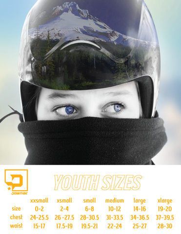 Polarmax Kids' Size Chart